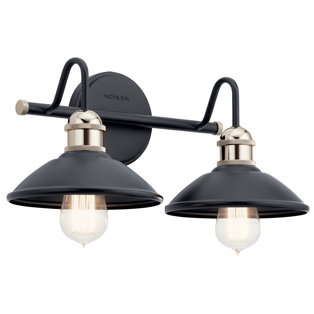 Kichler Canada - Two Light Bath - Clyde - Black- Union Lighting Luminaires Decor