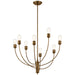 Kichler Canada - Eight Light Chandelier - Hatton - Satin Bronze- Union Lighting Luminaires Decor