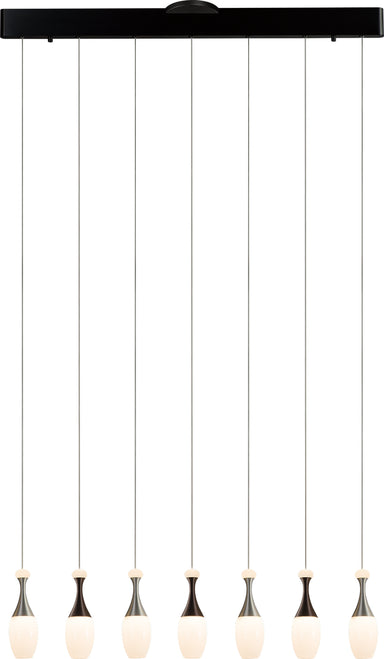 PageOne - LED Pendant - La Botella - Deep Taupe / Brushed Aluminum- Union Lighting Luminaires Decor