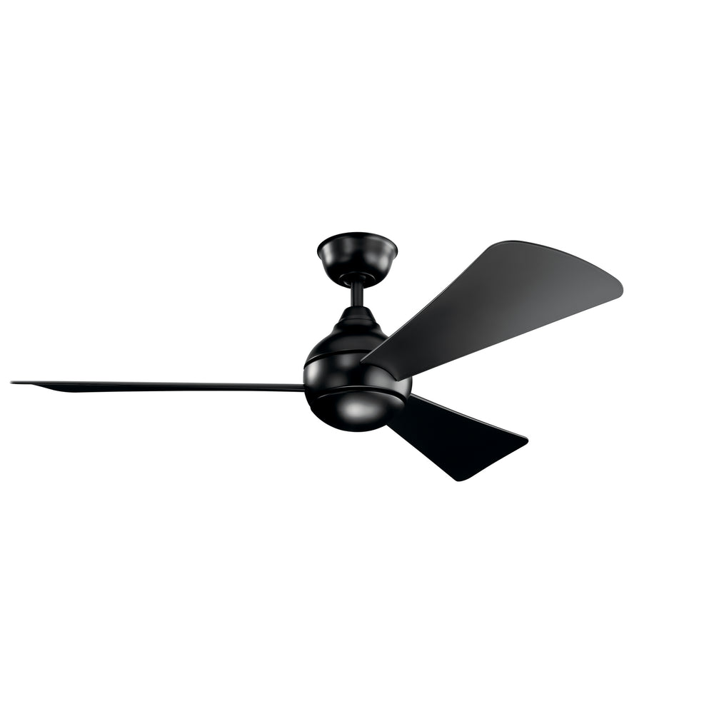 "Kichler Canada - 54"Ceiling Fan - Sola - Satin Black- Union Lighting Luminaires Decor"