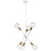 Kichler Canada - Six Light Chandelier - Armstrong - White- Union Lighting Luminaires Decor