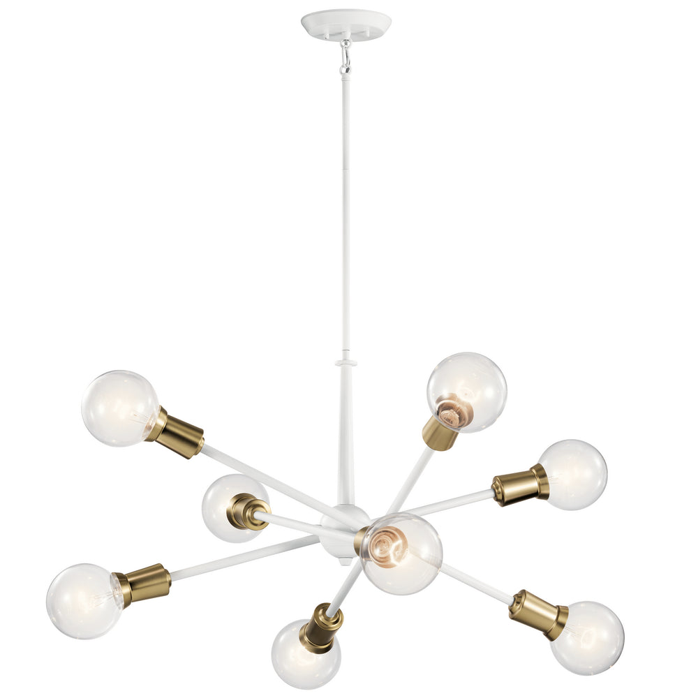 Kichler Canada - Eight Light Chandelier - Armstrong - White- Union Lighting Luminaires Decor