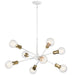 Kichler Canada - Eight Light Chandelier - Armstrong - White- Union Lighting Luminaires Decor