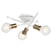 Kichler Canada - Three Light Flush Mount - Armstrong - White- Union Lighting Luminaires Decor
