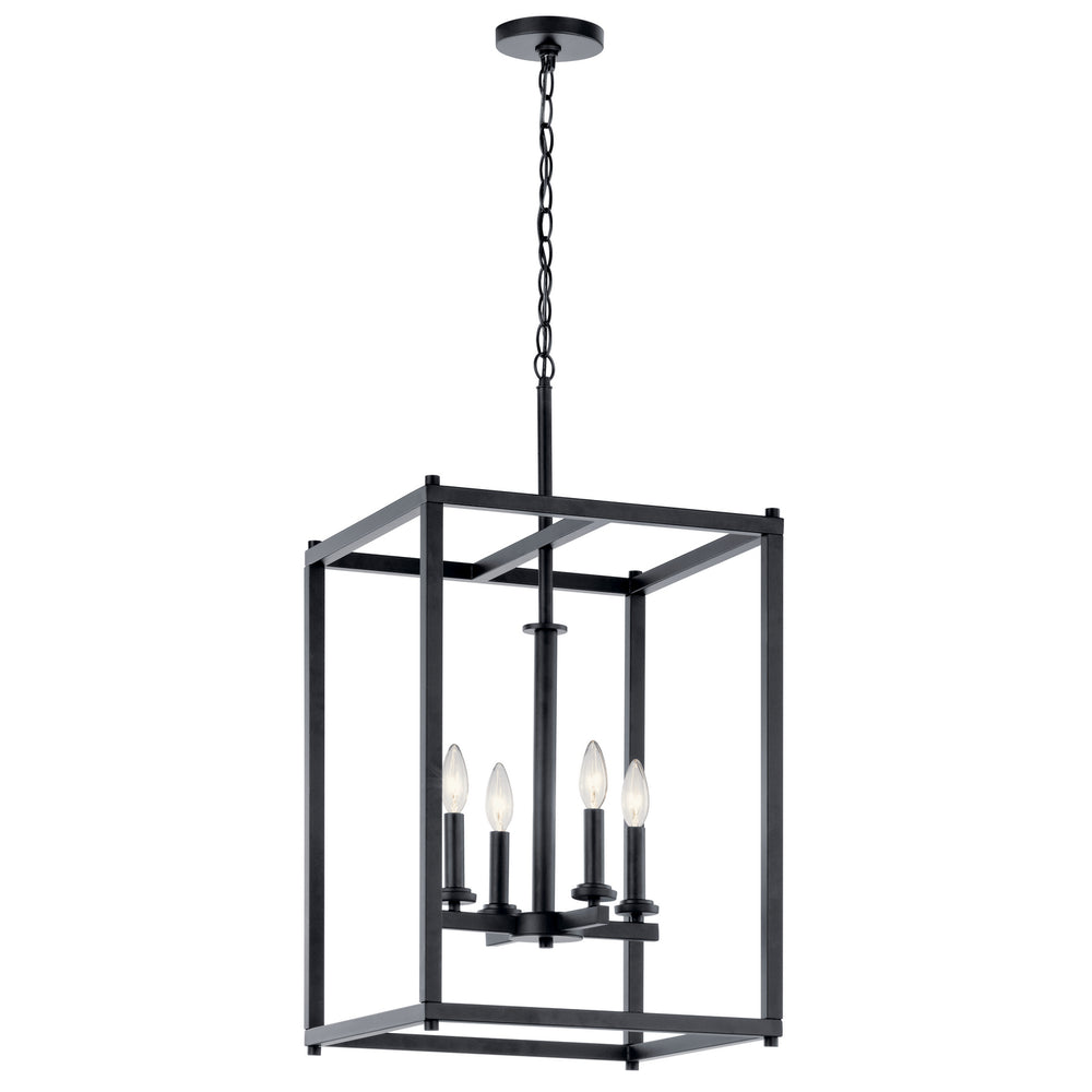 Kichler Canada - Four Light Foyer Pendant - Crosby - Black- Union Lighting Luminaires Decor