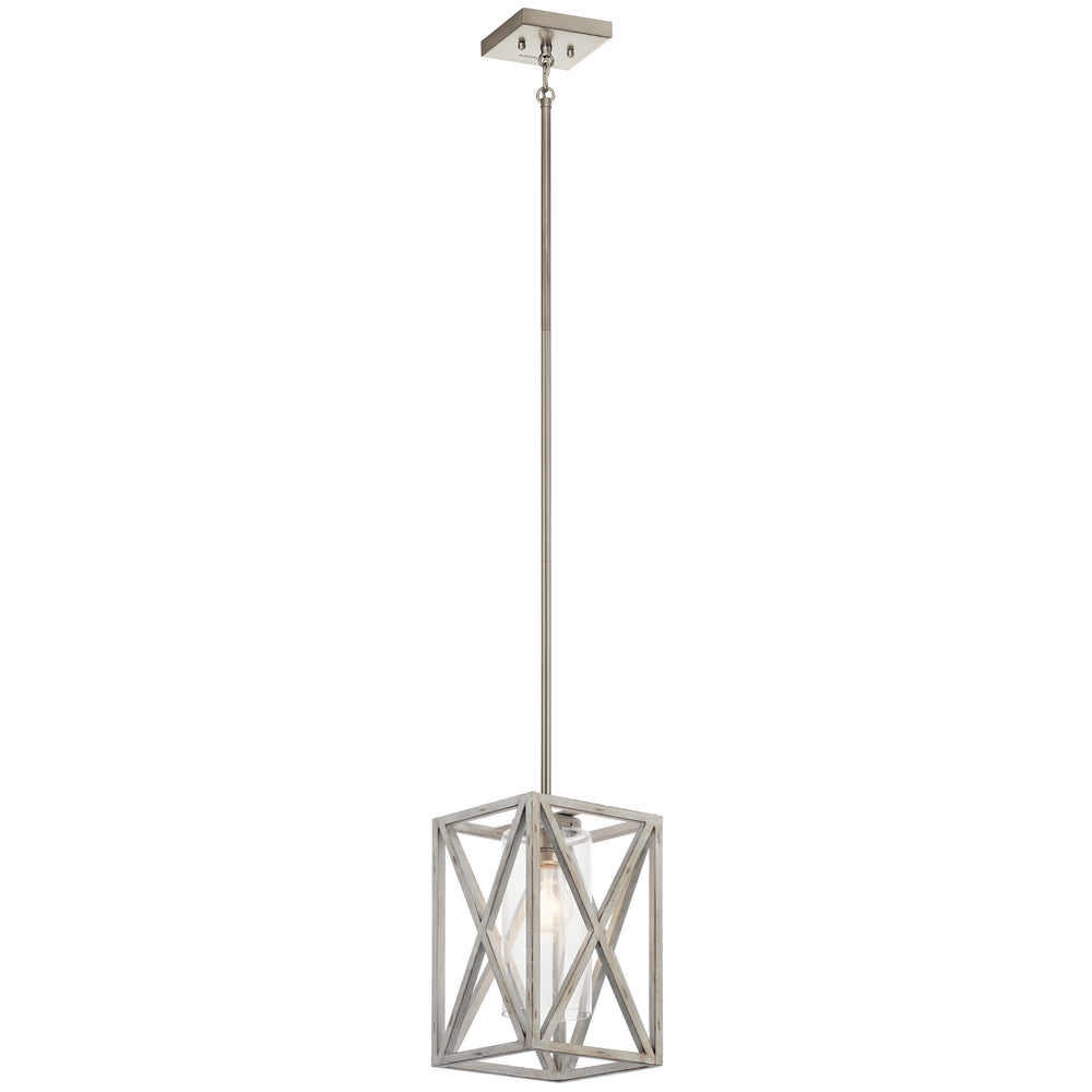 Kichler Canada - One Light Mini Pendant - Moorgate - Distressed Antique White- Union Lighting Luminaires Decor