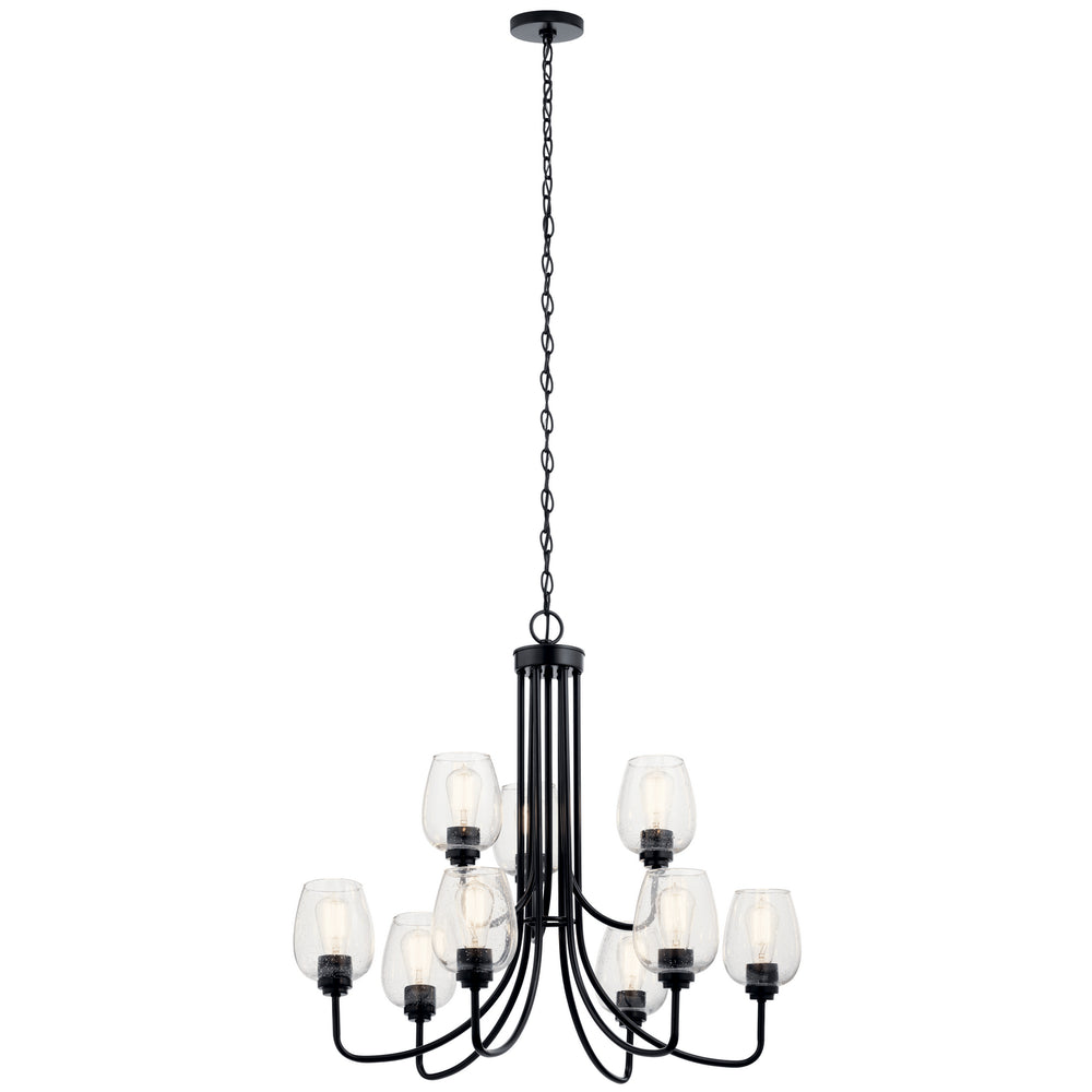 Kichler Canada - Nine Light Chandelier - Valserrano - Black- Union Lighting Luminaires Decor