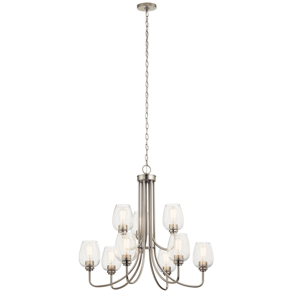 Kichler Canada - Nine Light Chandelier - Valserrano - Brushed Nickel- Union Lighting Luminaires Decor