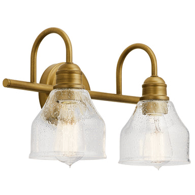 Kichler Canada - Two Light Bath - Avery - Natural Brass- Union Lighting Luminaires Decor