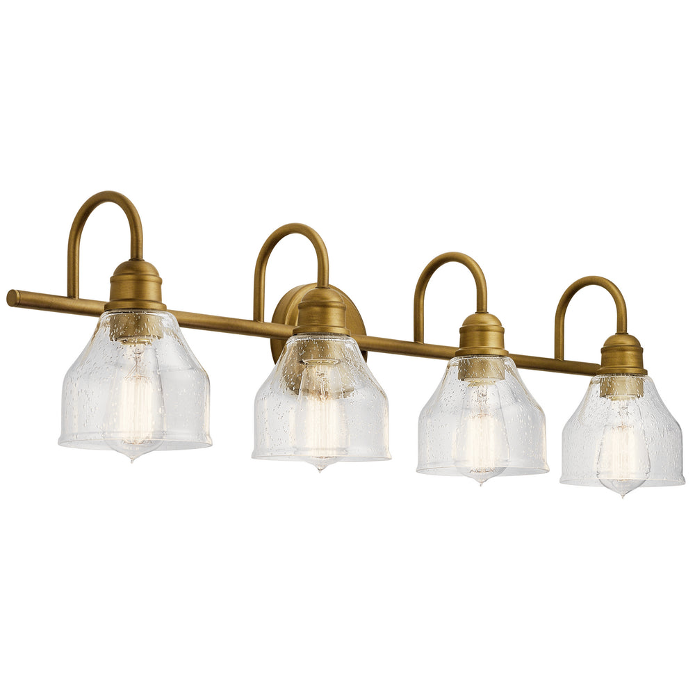 Kichler Canada - Four Light Bath - Avery - Natural Brass- Union Lighting Luminaires Decor