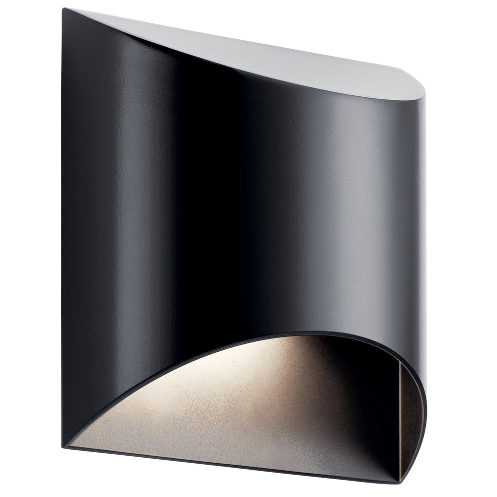 Kichler Canada - LED Outdoor Wall Mount - Wesley - Black- Union Lighting Luminaires Decor