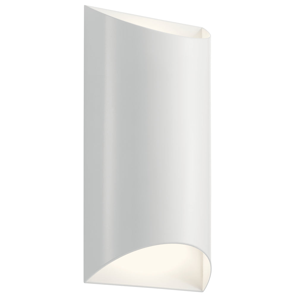 Kichler Canada - LED Outdoor Wall Mount - Wesley - White- Union Lighting Luminaires Decor