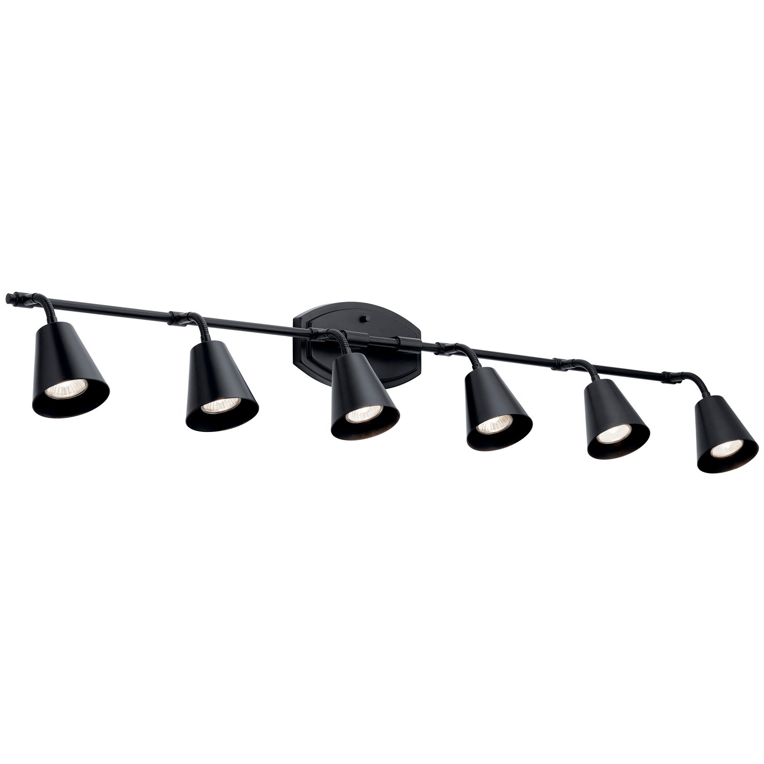 Kichler Canada - Six Light Rail Light - Sylvia - Black- Union Lighting Luminaires Decor