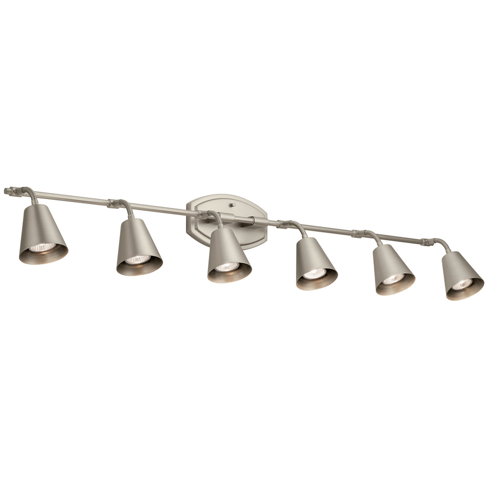 Kichler Canada - Six Light Rail Light - Sylvia - Satin Nickel- Union Lighting Luminaires Decor