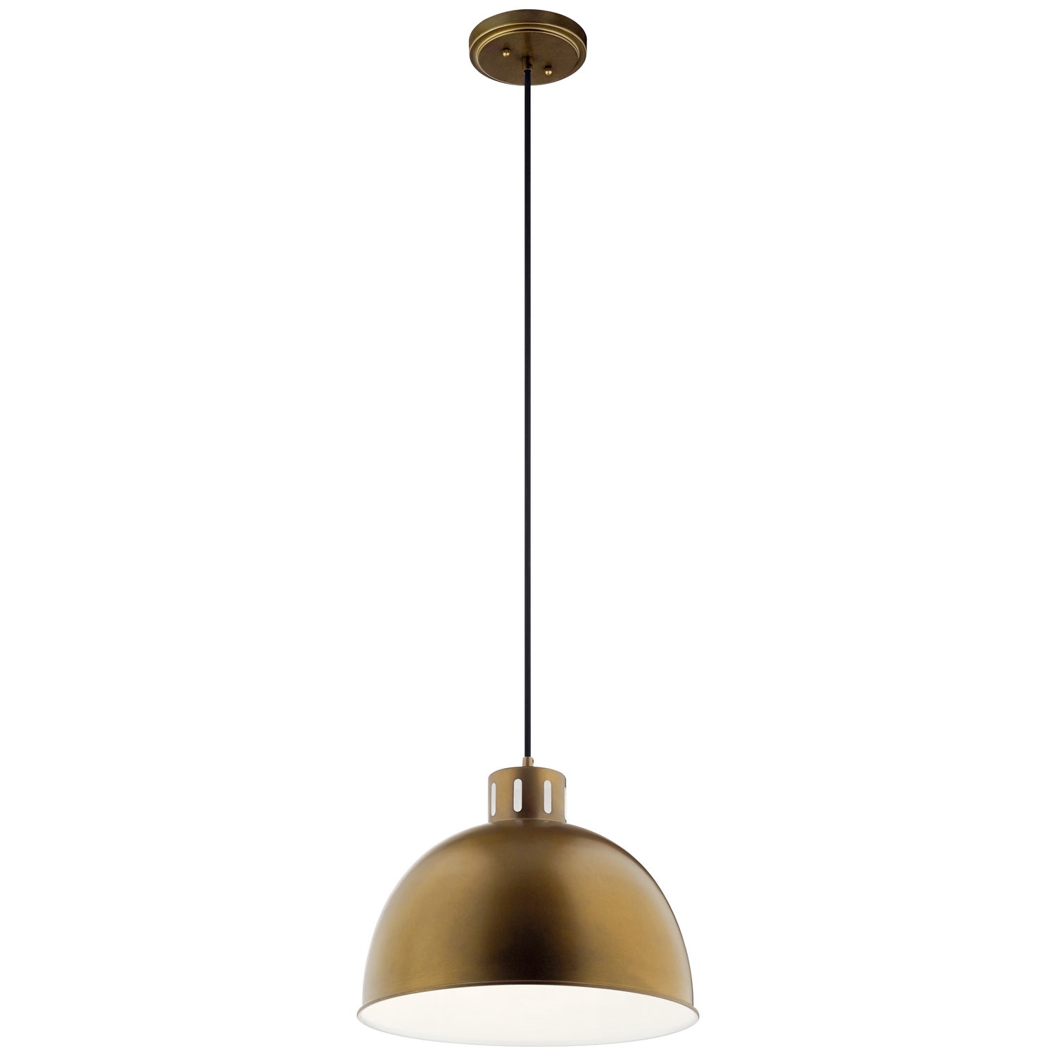 Kichler Canada - One Light Pendant - Zailey - Natural Brass- Union Lighting Luminaires Decor