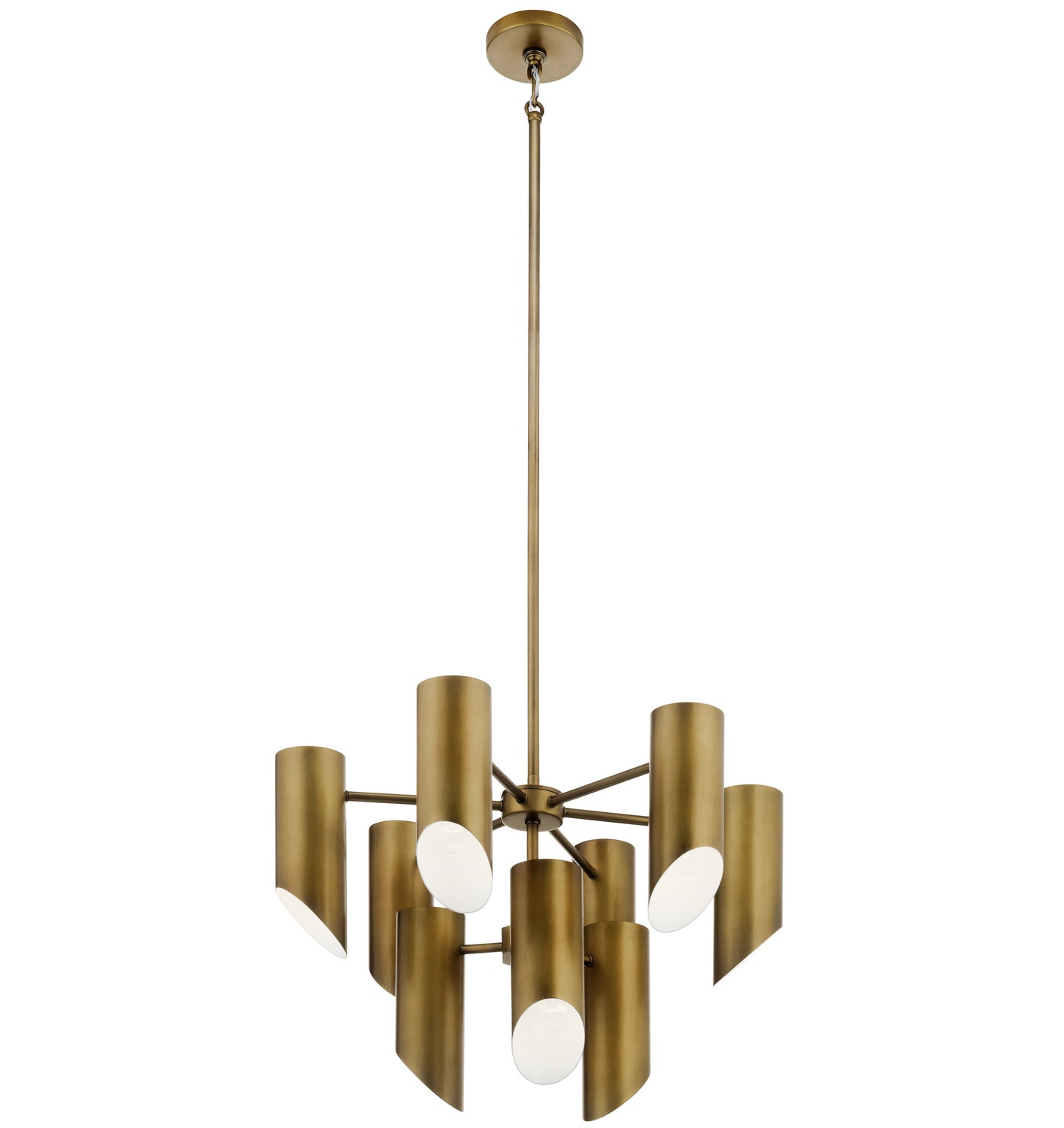 Kichler Canada - Nine Light Chandelier - Trentino - Natural Brass- Union Lighting Luminaires Decor