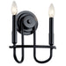 Kichler Canada - Two Light Wall Sconce - Capitol Hill - Black- Union Lighting Luminaires Decor