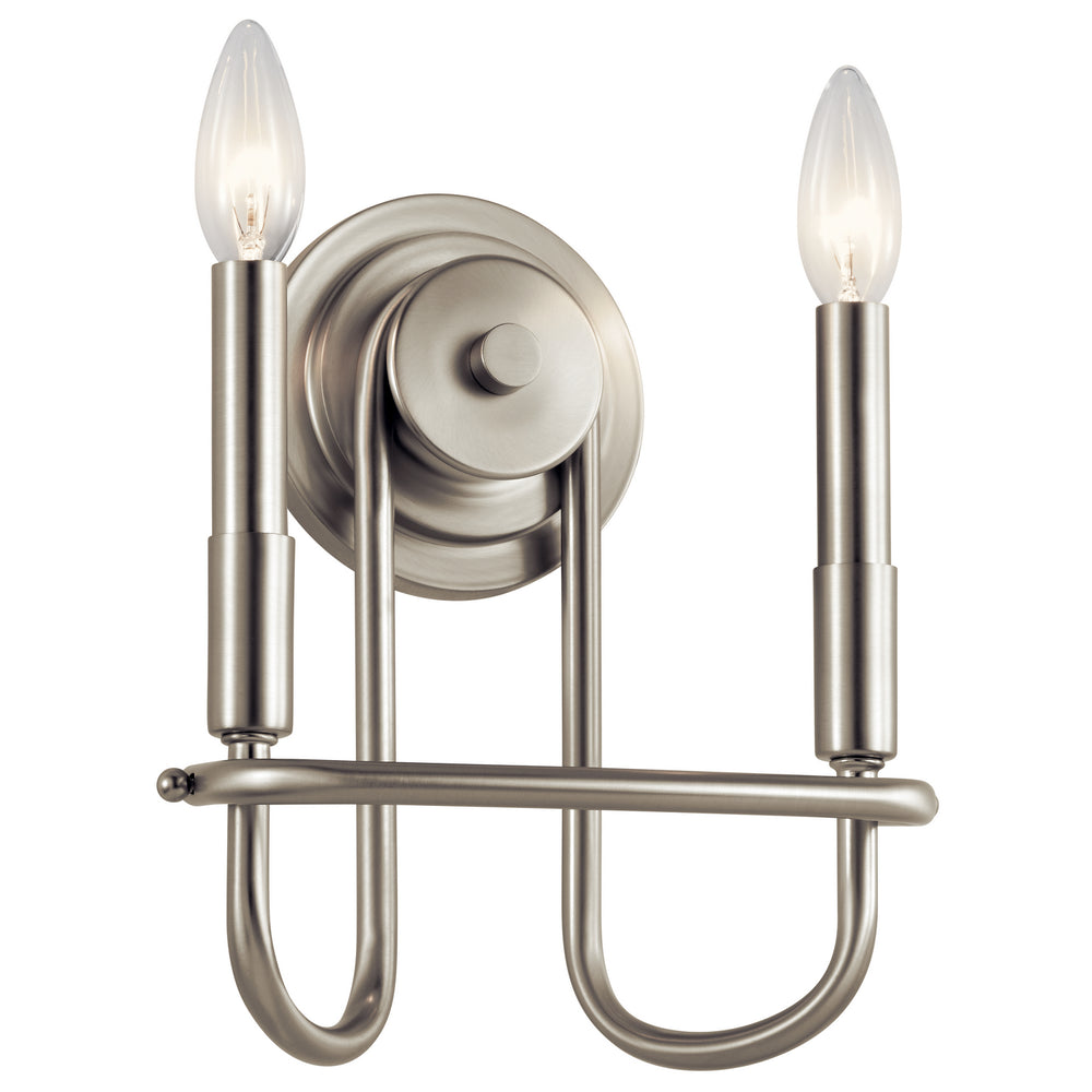 Kichler Canada - Two Light Wall Sconce - Capitol Hill - Brushed Nickel- Union Lighting Luminaires Decor