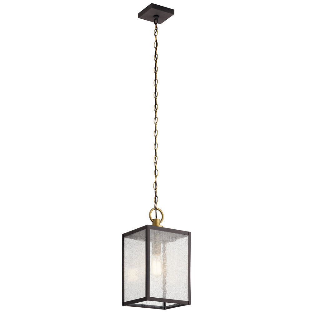 Kichler Canada - One Light Outdoor Pendant/Semi Flush Mount - Lahden - Weathered Zinc- Union Lighting Luminaires Decor