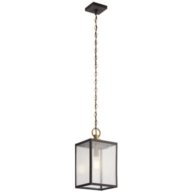 Kichler Canada - One Light Outdoor Pendant/Semi Flush - Lahden - Weathered Zinc- Union Lighting Luminaires Decor