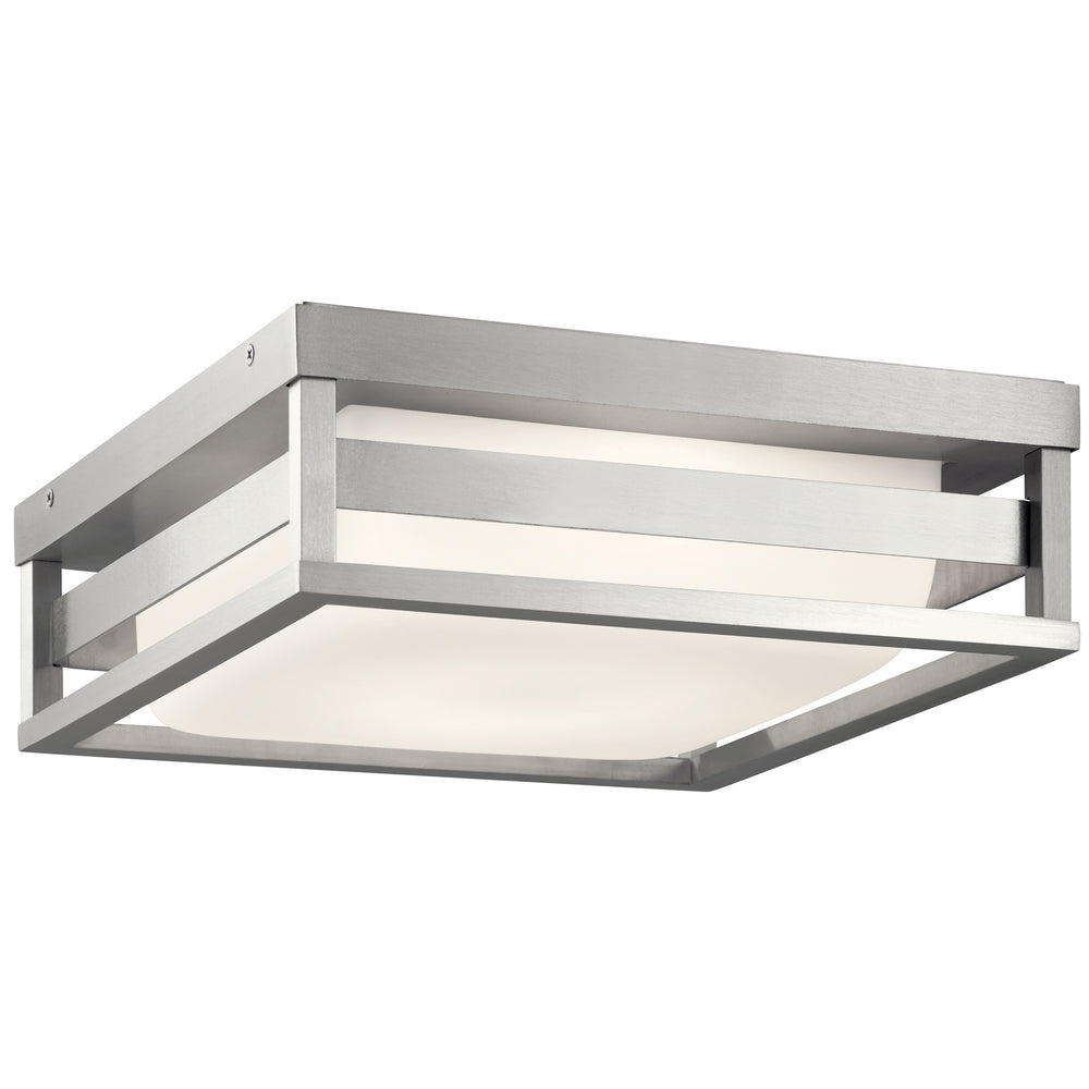 Kichler Canada - LED Outdoor Flush Mount - Ryler - Brushed Aluminum- Union Lighting Luminaires Decor