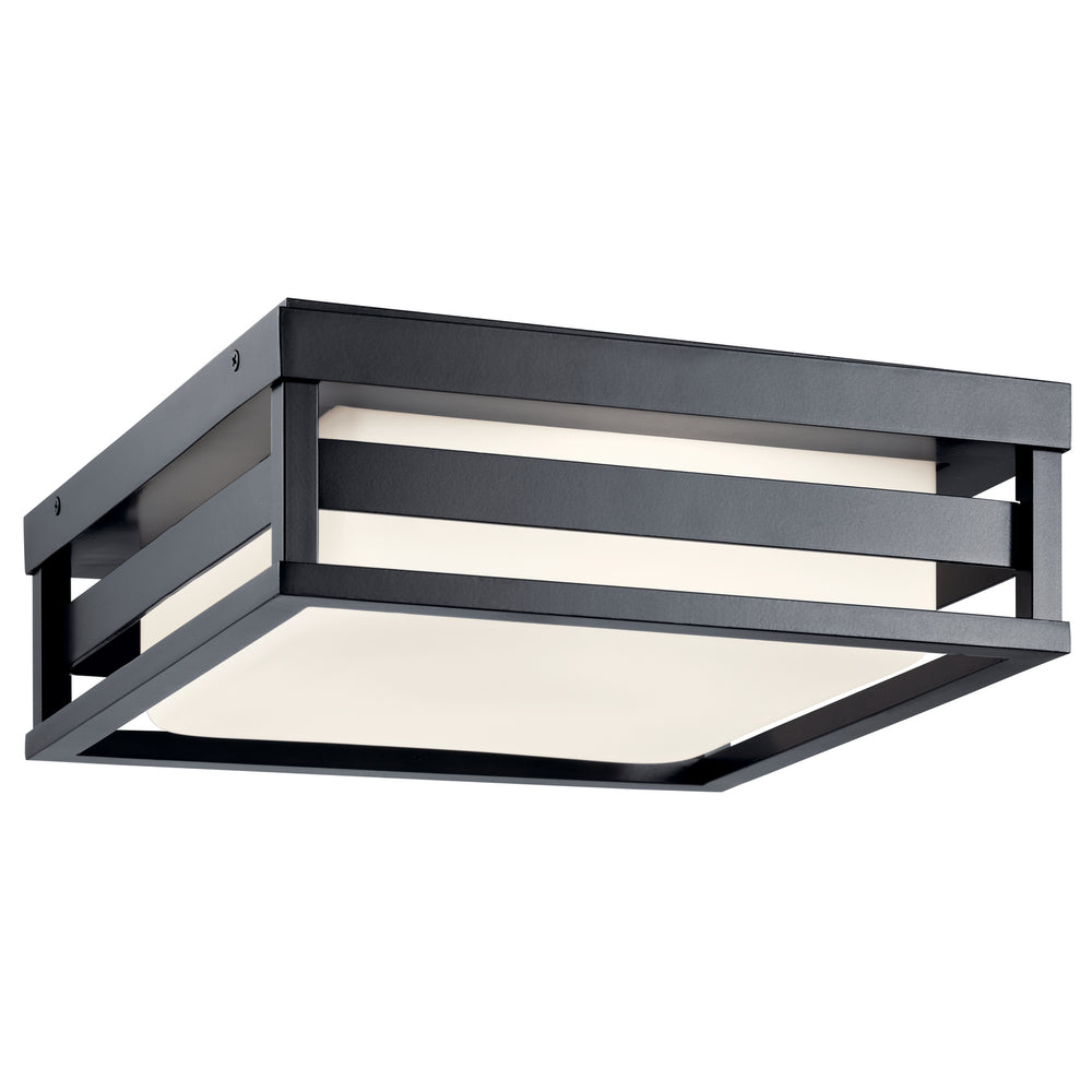 Kichler Canada - LED Outdoor Flush Mount - Ryler - Black- Union Lighting Luminaires Decor