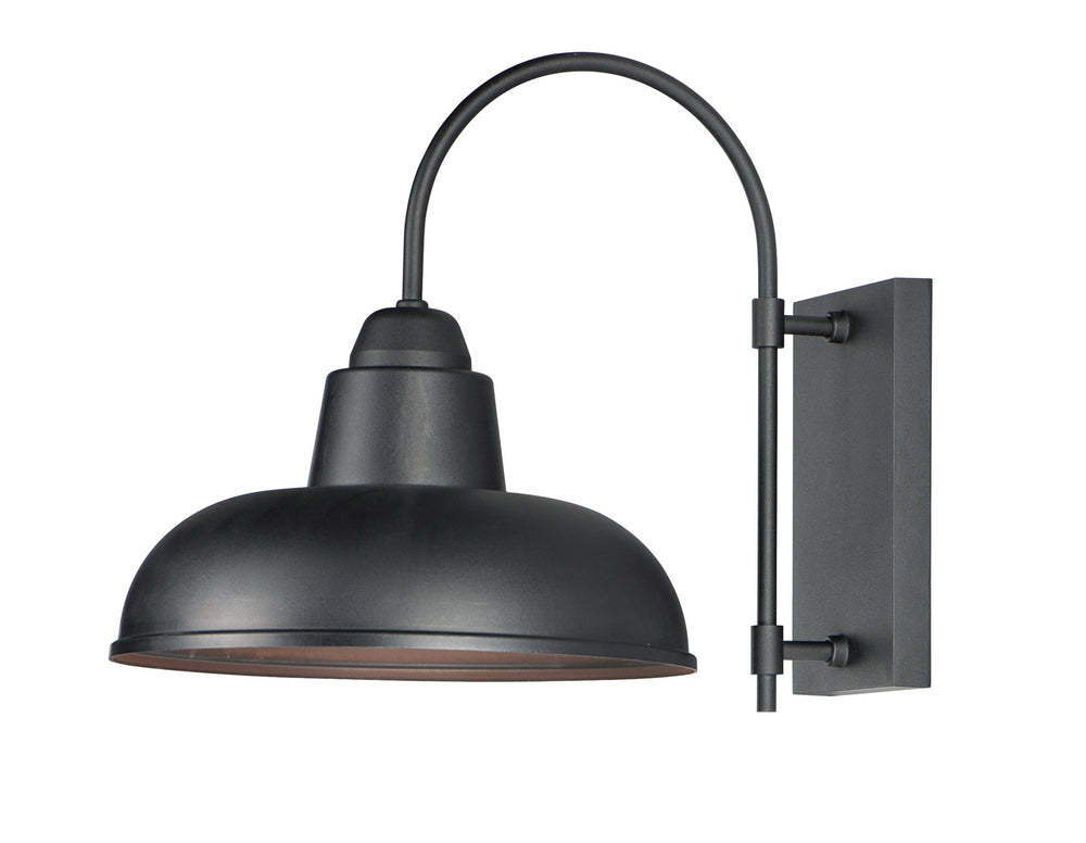 Maxim - One Light Outdoor Wall Lantern - Industrial - Black- Union Lighting Luminaires Decor