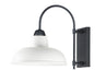 Maxim - One Light Outdoor Wall Lantern - Industrial - White / Black- Union Lighting Luminaires Decor