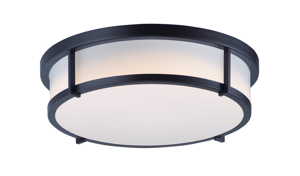 Maxim - Three Light Flush Mount - Rogue E26 - Black- Union Lighting Luminaires Decor