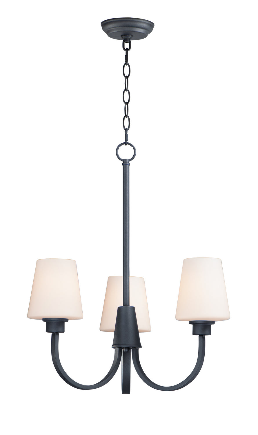 Maxim - Three Light Chandelier - Shelter - Black- Union Lighting Luminaires Decor