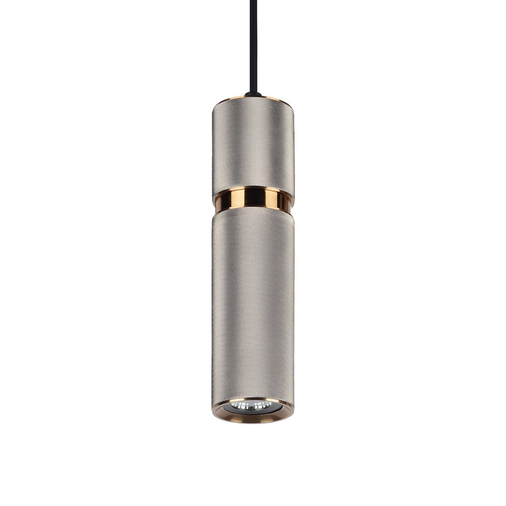 Avenue Lighting - LED Pendant - Cicada - Knurled Light Grey w/Brass- Union Lighting Luminaires Decor