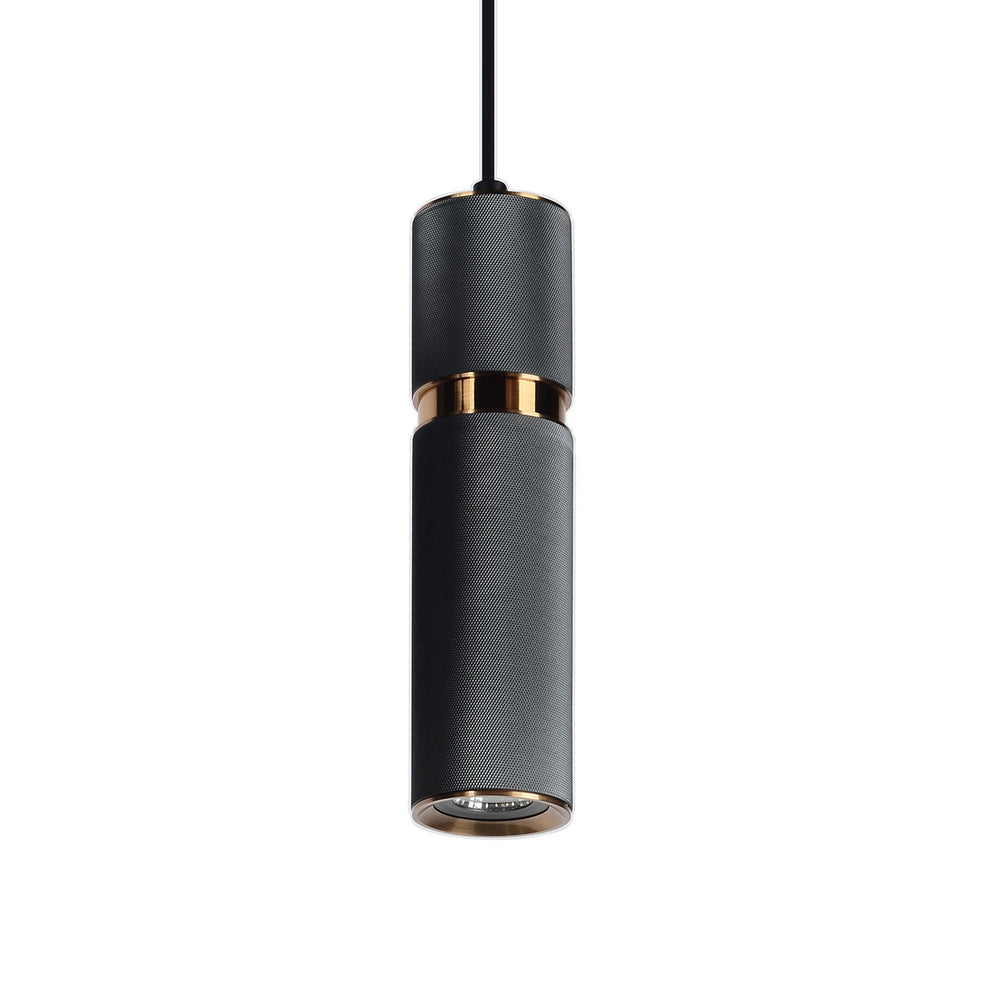 Avenue Lighting - LED Pendant - Cicada - Knurled Dark Grey w/Brass- Union Lighting Luminaires Decor