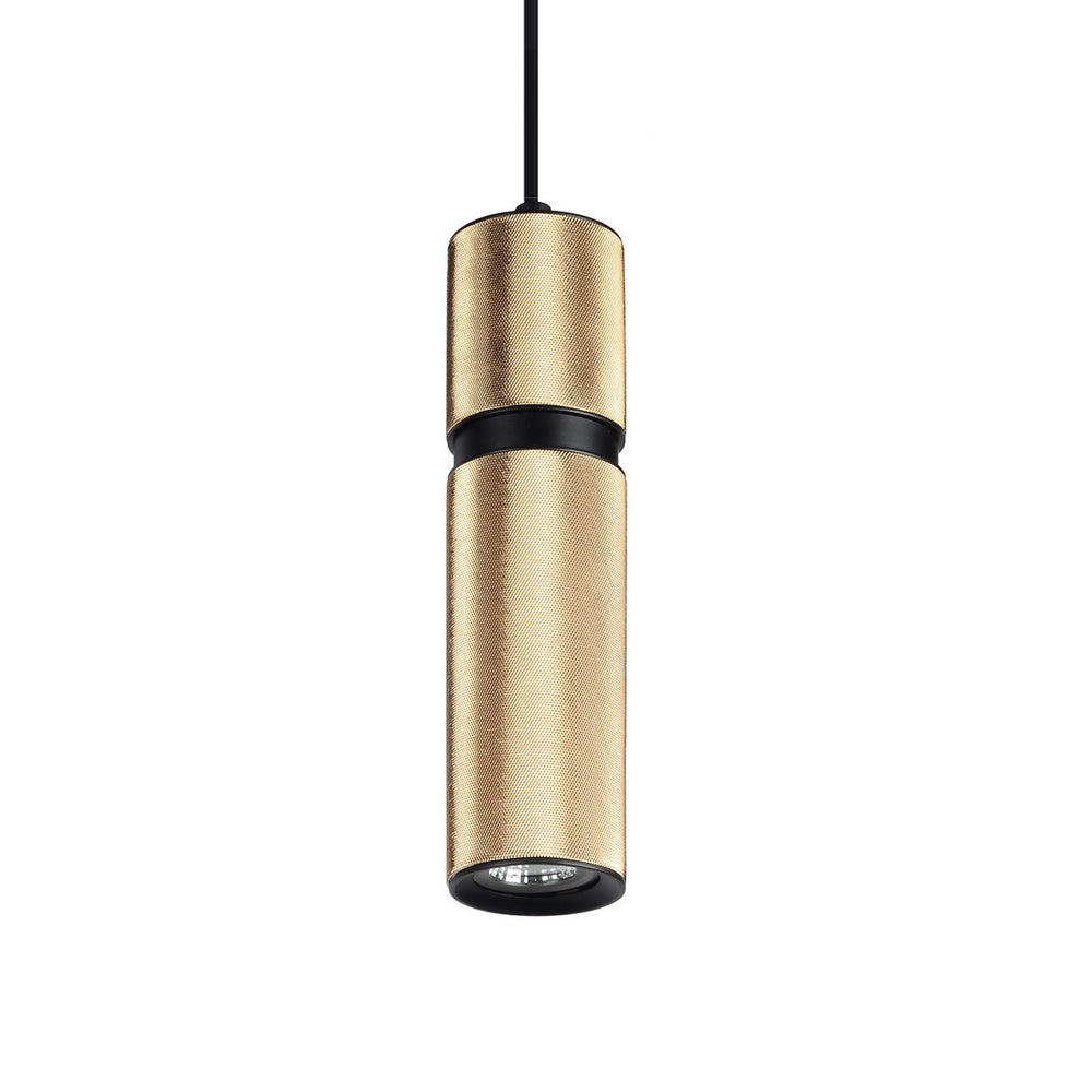 Avenue Lighting - LED Pendant - Cicada - Knurled Brass w/Black- Union Lighting Luminaires Decor