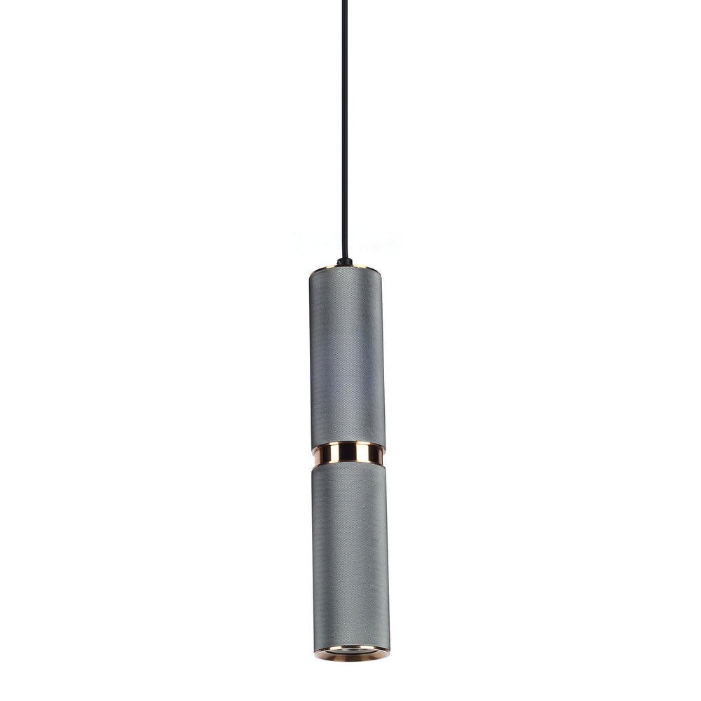 Avenue Lighting - LED Pendant - Cicada - Knurled Light Grey w/Brass- Union Lighting Luminaires Decor