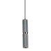 Avenue Lighting - LED Pendant - Cicada - Knurled Light Grey w/Brass- Union Lighting Luminaires Decor