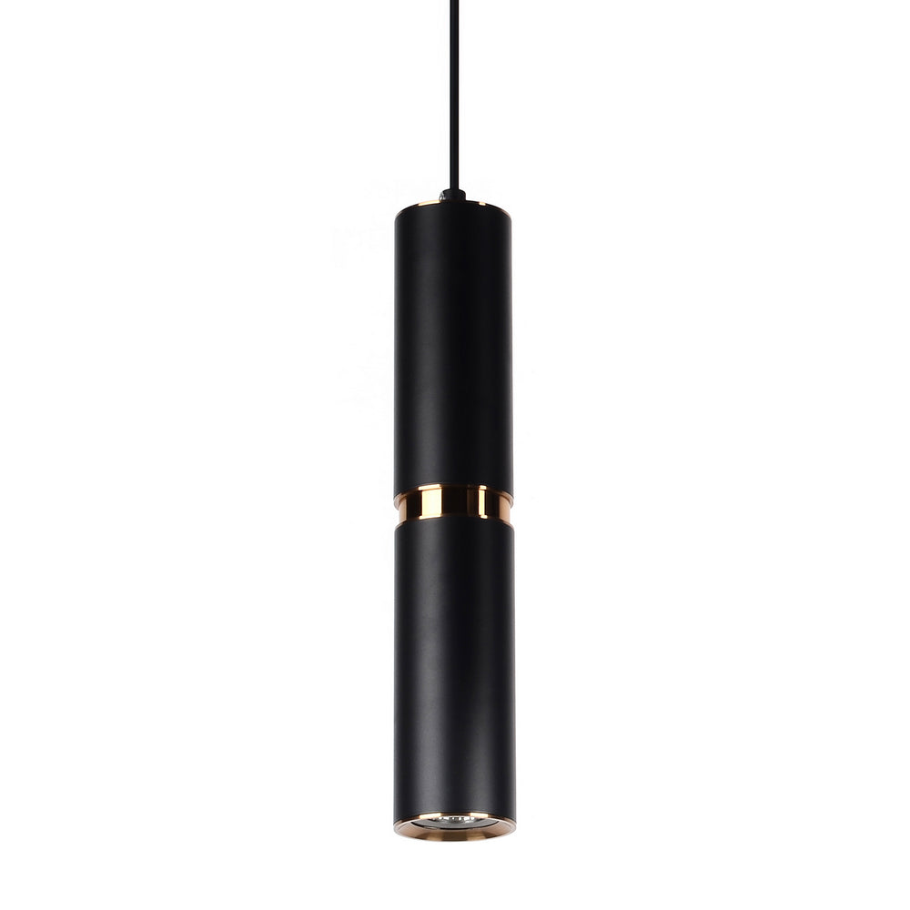 Avenue Lighting - LED Pendant - Cicada - Black w/Knurled Brass- Union Lighting Luminaires Decor