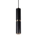 Avenue Lighting - LED Pendant - Cicada - Black w/Knurled Brass- Union Lighting Luminaires Decor