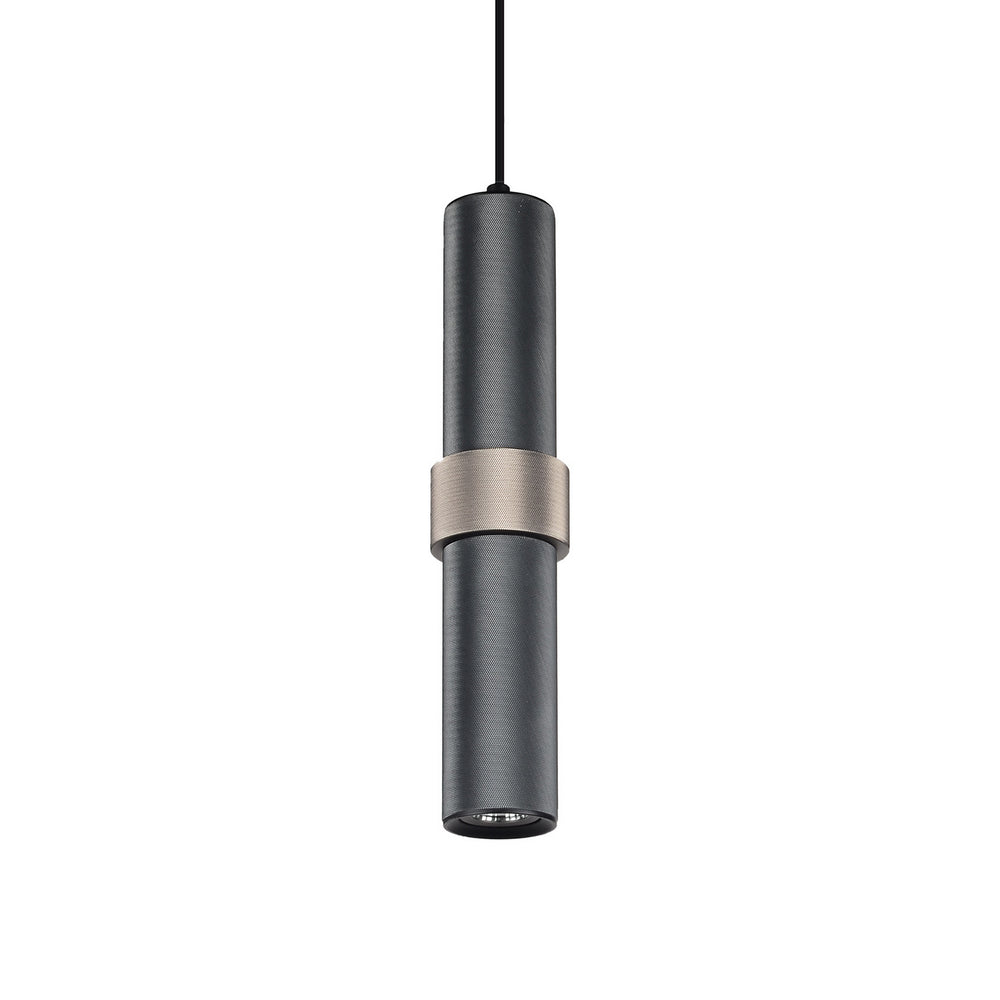 Avenue Lighting - LED Pendant - Cicada - Dark Grey w/Knurled Light Grey- Union Lighting Luminaires Decor