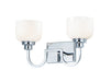 Maxim - Two Light Bath Vanity - Swale - Polished Chrome- Union Lighting Luminaires Decor