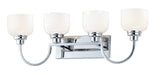 Maxim - Four Light Bath Vanity - Swale - Polished Chrome- Union Lighting Luminaires Decor