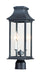 Maxim - Two Light Outdoor Post Mount - Vicksburg - Black- Union Lighting Luminaires Decor
