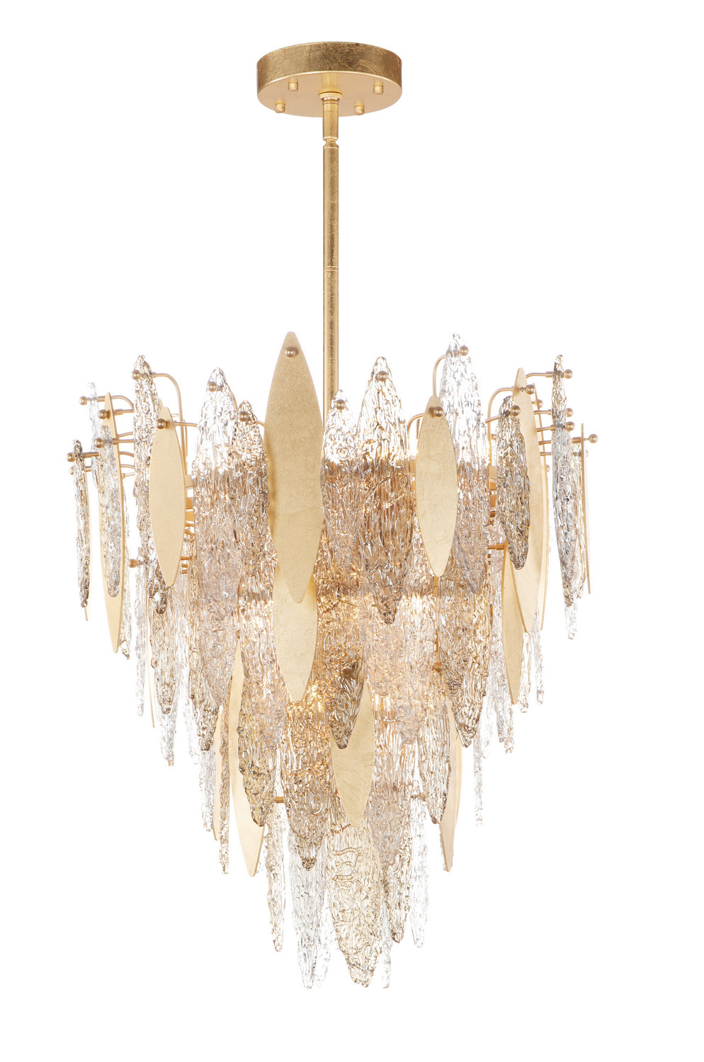 Maxim - 12 Light Chandelier - Majestic - Gold Leaf- Union Lighting Luminaires Decor