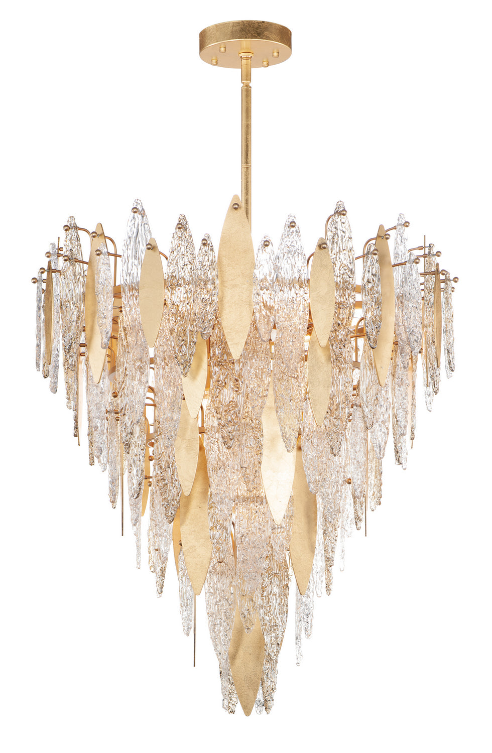 Maxim - 21 Light Chandelier - Majestic - Gold Leaf- Union Lighting Luminaires Decor
