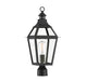 Savoy House - One Light Post Lantern - Jackson - Black with Gold Highlights- Union Lighting Luminaires Decor