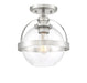 Savoy House - One Light Semi-Flush Mount - Pendleton - Satin Nickel- Union Lighting Luminaires Decor