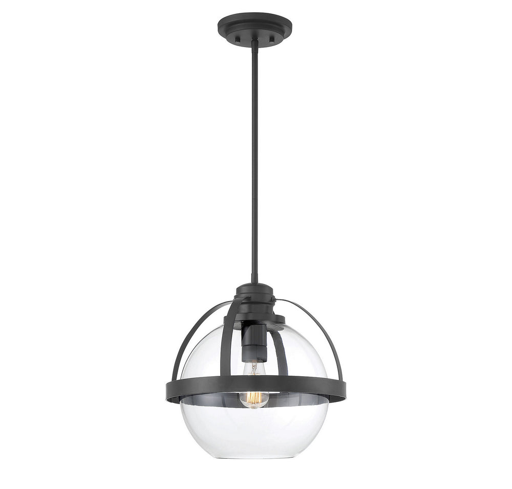 Savoy House - One Light Pendant - Pendleton - Matte Black- Union Lighting Luminaires Decor