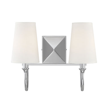 Savoy House - Two Light Bath Bar - Cameron - Polished Nickel- Union Lighting Luminaires Decor