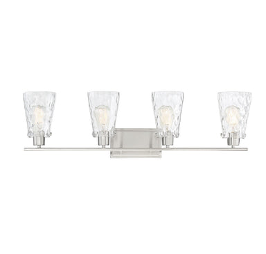 Savoy House - Four Light Bath Bar - Vaughan - Satin Nickel- Union Lighting Luminaires Decor