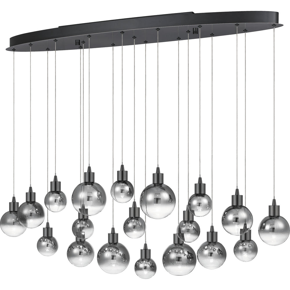 Quoizel - LED Island Chandelier - Shadow - Black Chrome- Union Lighting Luminaires Decor