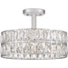 Quoizel - Three Light Semi Flush Mount - Coffman - Polished Nickel- Union Lighting Luminaires Decor